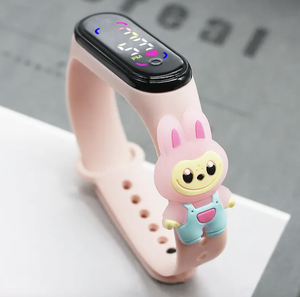 Montre intelligente de luxe pour enfants étanche LED tactile électronique Cartoon-Design montre numérique avec cadeau en silicone de qualité - Product Image 6