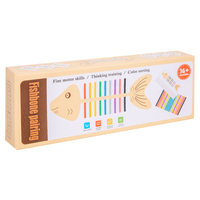 Juguete Educativo Montessori para Niños Pequeños, Rompecabezas de Madera con Forma de Espina de Pescado, Ayuda Didáctica para el Aprendizaje de Colores