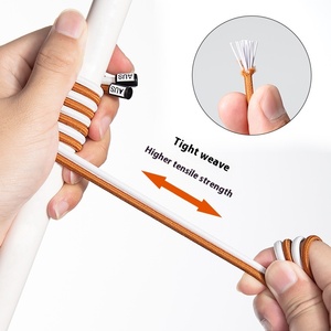 Trắng Polyester No-Tie Đàn Hồi Ren Phẳng Với Cố Định Khóa Người Đàn Ông Phụ Nữ Trẻ Em Dây Giày - Product Image 4