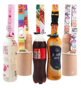 Wholesale Custom Adjustable Adults and Kid Water Bottle Strap Gift Promotion Crossbody Shoulder Holder Neck Bottle Lanyard Strap - Product Image 1