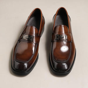 High Quality Luxury Men's Business Formal <b>Shoes</b> Handcrafted Genuine Leather Large-Sized Height Increasing <b>Waterproof</b> Breathable - Product Image 1