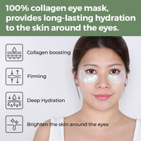 Masque pour les yeux au collagène OEM, marque privée, patchs hydrogel pour le contour des yeux, hydratants, apaisants, anti-poches, soins de la peau