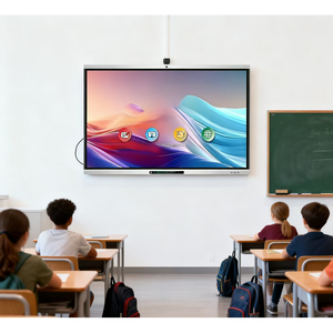 86 Inch Interactive Whiteboard Video Conferencing <b>Monitor</b> Built-in Camera Mic 4K <b>Touch</b> <b>Screen</b> Android 14 Plug Play Online - Product Image 3