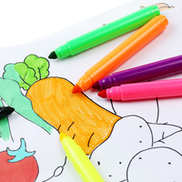 BECOL professionnel 12 couleurs stylo aquarelle non toxique feutre pointe à base d'eau lavable eau couleur marqueur stylo ensemble pour les enfants