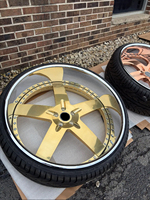 Jantes en alliage forgé RCSR Vellano VTG, jantes en alliage forgé à profil profond, jantes décalées de 24 à 26 pouces pour Cadillac Chevy