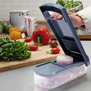 <span class=keywords><strong>2025</strong></span> Sinh Thái Thân Thiện 6-Trong-1 Trái Cây Cắt Đa Chức Năng Rau Slicer Với Mandoline Thép Không Gỉ Mandoline Rau Slicer - Product Image 1