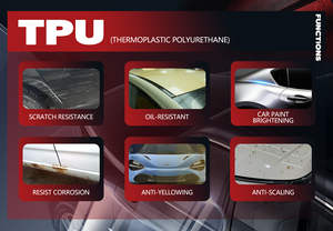 Film de protection de peinture automobile auto-réparateur super rapide de la série <span class=keywords><strong>SXs</strong></span>, garantie 10 ans, brillant transparent TPU PPF, support 7,5 mil - Product Image 4