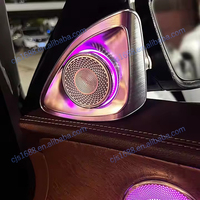 4 Kits de lumières d'ambiance LED pour grille d'aération, haut-parleur rotatif à aigus, couvercle pour Mercedes-Benz E Coupé W238, accessoires intérieurs automobiles