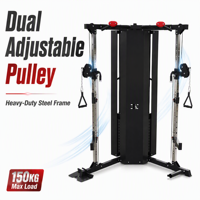 Appareil de musculation multifonctionnel à double poulie pour entraînement complet du corps, barre de traction, machine de musculation pour la maison