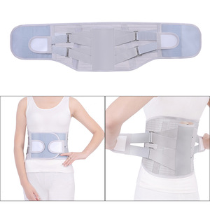 Ceinture de soutien lombaire respirante en acier avec chauffage magnétique pour fixation lombaire, gris et noir, tailles S, M, L, XL - Product Image 2
