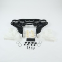 Carénage intérieur Radio Double Din noir brillant W 6.5 ''haut-parleur Quad 4 pour Harley FLH Touring moto 2014 jusqu'à CFP-1584-174