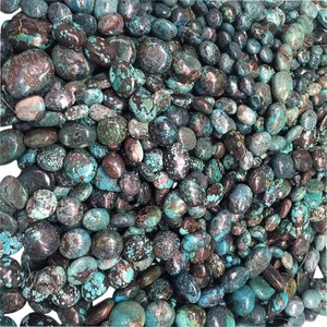 Pierres turquoises naturelles, bijoux ovales, <span class=keywords><strong>bleu</strong></span> foncé, lisses, cordon de perles, <span class=keywords><strong>Turquoise</strong></span>, offre spéciale - Product Image 5