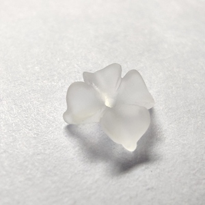 Piedra Preciosa Suelta de Cuarzo Blanco CN con Forma de Flor Esmerilada, para Souvenir, F471, 8mm - Product Image 2