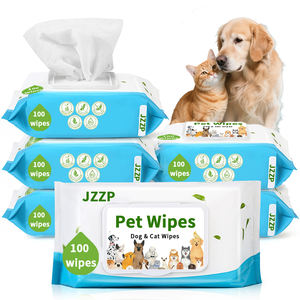 OEM 100 pièces Lingettes humides pour animaux de compagnie de haute qualité, écologiques, pour chiens et chats, peau sensible, lingettes humides pour animaux de compagnie - Product Image 1