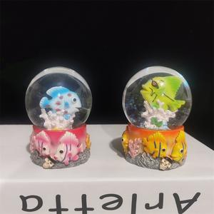 Wholesale Custom Resin Crafts <strong>Snowflake</strong> Crystal Ball Creative Marine Style Travel Souvenirs Snow <strong>Globe</strong> - Product Image 3