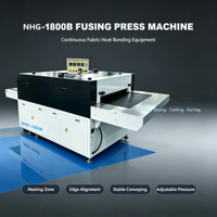 Machine de fusion textile motorisée haute puissance pour vêtements, presse automatique de collage d'interlining pour la production de vêtements