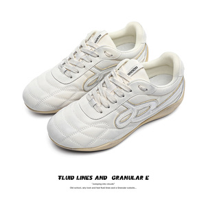 2025 semelle épaisse microfibre rétro chaussures à la mode Couples polyvalent décontracté respirant dentelle à feuilles persistantes à la mode conception de taille mineure - Product Image 3