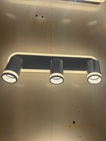 Spot LED linéaire moderne à 3 têtes GU10, éclairage sur rail à intensité variable intelligente en 3 étapes, montage en surface