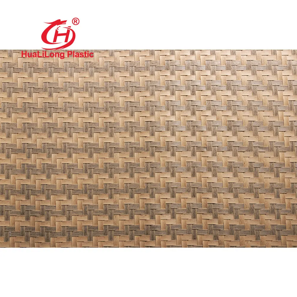 Foundry Plastic Bamboo Synthetic Rattan Weaving Sheet