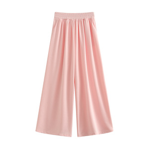 Pantaloni in velluto a coste a gamba larga e taglio bootcut da donna, autunnali, ampi, antipiega, con elastico in vita, vita bassa, lunghi fino al pavimento - Product Image 2