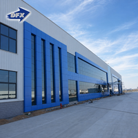 Fabricant d'entrepôts en structure métallique, entrepôt métallique préfabriqué résistant au vent pour la construction industrielle côtière