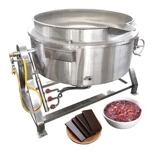 OCEAN Tilt Sugar Mix Boil Gas Fired Steam Jacketted Kettle 300L Tomato Paste Cook Mixer Machine Emulsify Pot