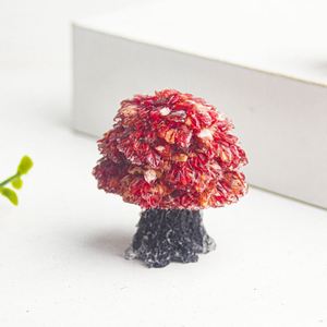 Resin Craft Mini Tree Figurine with <b>Crystal</b> Chips - Perfect Desktop Home & Office Decor - Product Image 5