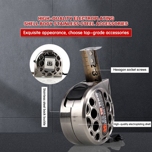 Cinta Métrica de Acero Inoxidable JDK de 5 Metros, <span class=keywords><strong>Regla</strong></span> de Medición Retráctil Portátil <span class=keywords><strong>para</strong></span> Medición Doméstica, Agrícola e Industrial - Product Image 3