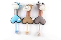 Jouets à mâcher pour chiens en coton 3D mignons et adorables, personnalisés en gros, jouets en peluche durables, simulation, matériau PP, style moderne et tendance, sac