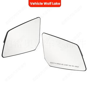 Lente de espejo retrovisor con calefacción Vehicle Wolf Lake para Chevrolet Traverse 2009-2016, pieza de repuesto izquierda negra de ABS - Product Image 2