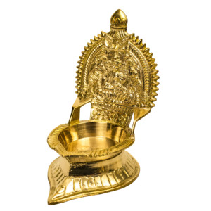 Lámpara de aceite Kamachi Diya de latón macizo de primera calidad para ceremonias hindúes, festivales, decoración de mandir, iluminación auspiciosa para el hogar. - Product Image 2
