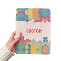 Casing Pelindung iPad & Tablet Portabel Berputar dari Kulit PU dengan Cetak UV yang Dipersonalisasi untuk Penggunaan Promosi