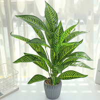 Plantes artificielles en Pot, vente en gros, résistantes aux uv, bonsaï artificiel, palmier, bananier avec Pot pour la décoration de la maison