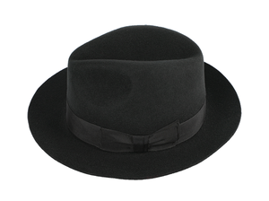 Sombrero Clásico R110 de Fieltro 100% Lana, Ala Ancha, Estilo Fedora Homburg, para Hombre, Informal, para Jazz y Fiestas - Product Image 3