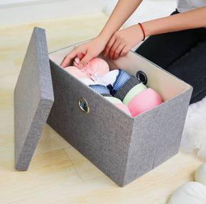 Boîte de rangement pour vêtements pliable en tissu écologique de style industriel moderne, nouvelle sortie, portable, imperméable, résistante, 35L, Cai <span class=keywords><strong>Shi</strong></span> - Product Image 5