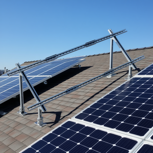 Soportes Ajustables para Paneles Solares de 30-60 Grados, Juego de Varias Piezas, Galvanizados en Caliente para una Instalación Segura - Product Image 2