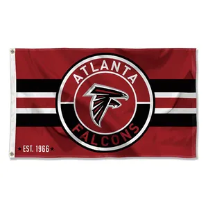 Produk promosi NFL bendera elang Atlanta 3x5 kaki 100% poliester kustom bendera elang Atlanta