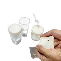Couvercle personnalisé bouchon supérieur Latex boisson protecteur couvre tasse Latex préservatif pour boissons avec trou de paille
