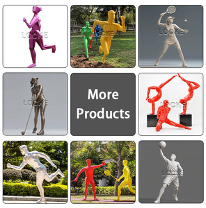 Statua Personalizzata in Vetroresina <span class=keywords><strong>di</strong></span> Giocatore <span class=keywords><strong>di</strong></span> <span class=keywords><strong>Basket</strong></span>, Decorazione da Giardino per Esterni, Scultura Ornamentale - Product Image 4