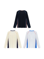T-shirt de sport à manches longues H-Line color block, manches raglan, haut d'extérieur, nouvelle collection automne pour la randonnée – Vente chaude directe usine