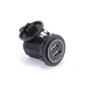 Car Charger 2 port 3.1A Dual USB Charger Socket Power Outlet Car Dual Usb C Charger Switch