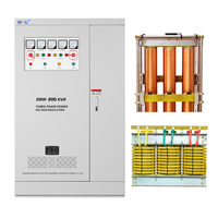 Régulateur de tension AC compensé haute puissance SBW-200KVA, stabilisateur triphasé, sortie 380V, en cuivre, efficacité 0,98, 50/60Hz