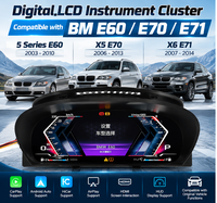 Speedometer LCD YB 12.3 Inch Baru untuk BMW E60 E70 E71 2003-2014, Panel Instrumen Digital Pintar, Sistem Upgrade Plug and Play