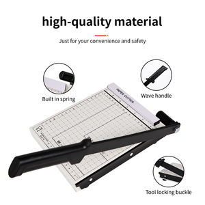 Heavy Duty A5 Guillotine <strong>Paper</strong> <strong>Cutter</strong> Manual Precision Trimmer for Cardstock Photos Safe and Secure with Safety Guard - Product Image 5
