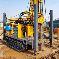 Machine de forage hydraulique haute performance pour puits d'eau, profondeur 150 m, avec couple rotatif de 12 kN.m pour forage dans le terrain rocheux