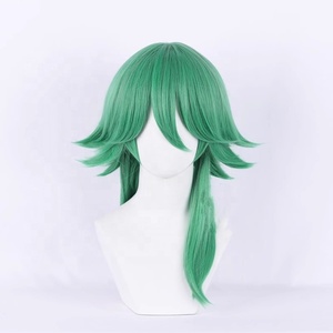 Perruque LOL Heartsteel en gros, cosplay, 50 cm, longueur moyenne, verte, perruque Ezreal, synthétique, anime, cosplay d'Halloween - Product Image 2