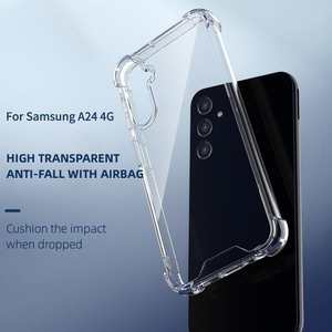 Cover per Telefono di Lusso con 4 Angoli Airbag Antiurto in Acrilico TPU Trasparente Anti-Ingiallimento per <span class=keywords><strong>Samsung</strong></span> <span class=keywords><strong>S23</strong></span> S24 S25 S26 Plus Ultra - Product Image 2