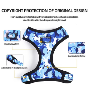 Conjunto de arnés ajustable para perro, accesorios personalizados para mascotas, con sublimación, Collar y Correa, 2021 - Product Image 4