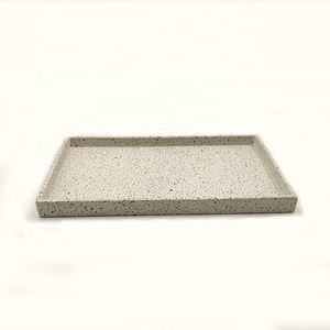 Plateau rectangulaire de rangement pour serviettes à main, en béton, pour la maison - Product Image 2