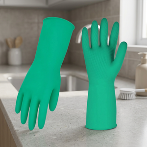 Gants de cuisine en silicone réutilisables épais, gants de nettoyage ménager, gants de protection imperméables pour enfants, toutes saisons - Product Image 2